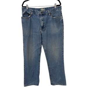 Outdoor Life Medium Wash Relaxed Fit Straight Leg Denim Jeans Blue Size 36x32